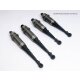 Stoßdämpfer Set Aluminium montiert Vorne / Hinten