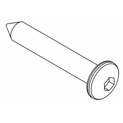 Rundkopf Innensechskantschraube M4x25 mm