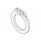 Sprengring 1x10 mm