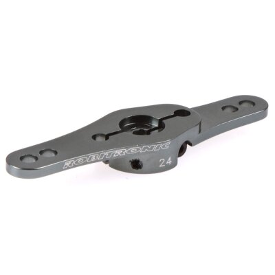Servo Arm Alu 24Z Grau Doppelarm (2 Ebenen)
