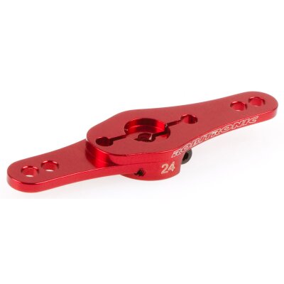 Servo Arm Alu 24Z Rot Doppelarm (2 Ebenen)
