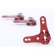 Aluminium Servo Doppel Arm 23Z (90°) Rot