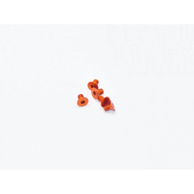 ALU ALLEN SENKKOPFSCHRAUBEN, M3X5 ORANGE (7075)