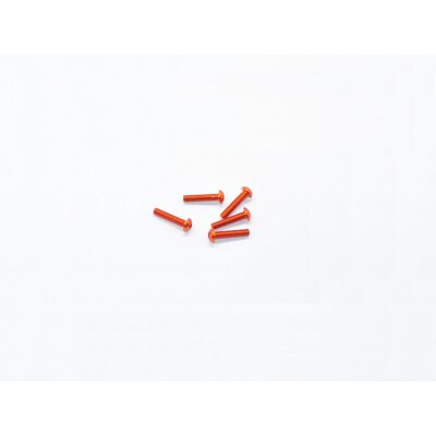 ALU LINSENKOPFSCHRAUBEN ALLEN M3X14 ORANGE (7075)