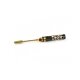 NUT DRIVER 6.0 X 100MM BLACK GOLDEN