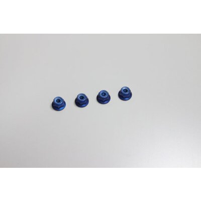 STOPMUTTERN BUND, M4X4.5 ALU, BLAU (4) / 1342