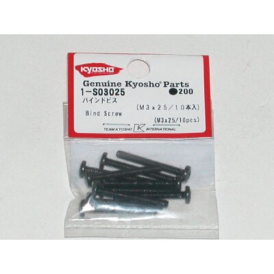 LINSENKOPFSCHRAUBEN M3X25 (10) - METALL