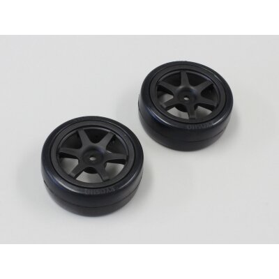 REIFEN DRIFT 6 SPEICHEN SCHWARZ 1:10 (2)