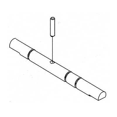 Hauptzahnradwelle für 1-Gang