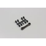 QUERLENKERAUFNAHME ALU, HINTEN, OPTION RB6-RB7 (GUN METAL)