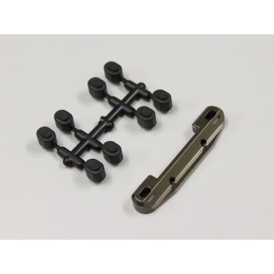 QUERLENKERAUFNAHME ALU, HINTEN, RB6-RB7 RWD (GUN METAL)