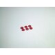 SCHEIBEN ALU, 3X7X1MM ROT (6)