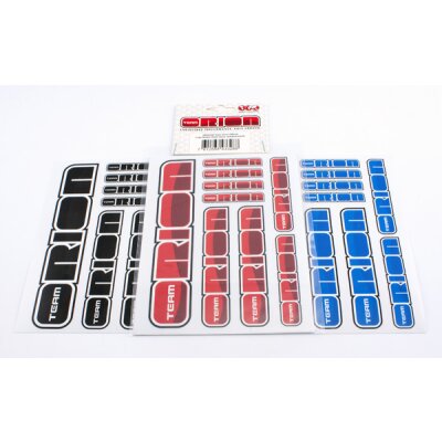 STICKERS TEAM ORION 2014 (3) ROT-BLAU-SCHWARZ