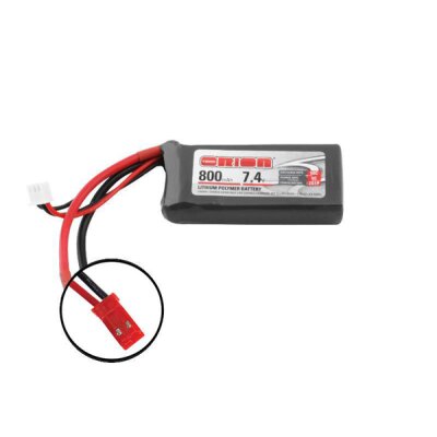 LIPO AKKU 2S-800-7.4V-50C TEAM ORION  L72xB31xH14.5/70g- JST