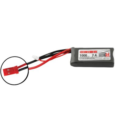 TEAM ORION LIPO 2S-1000-7.4V-50C -L72XW31XH16/77G- JST