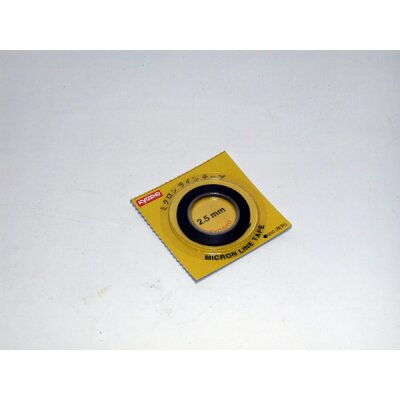 ZIERSTREIFEN 2,5MMX5M - SCHWARZ