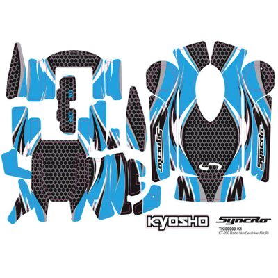 KOMPLETTES DEKOR FUER SENDER KT-200/1 BLAU