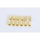 GOLD KONNEKTORENSET (10 TUBES + 2 STECKER 4MM) (SET 2+10)
