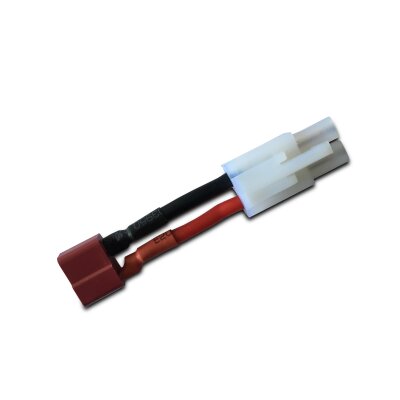 ADAPTER T-PLUG FEMALE-TAMIYA MALE (1) 14AWG-3cm