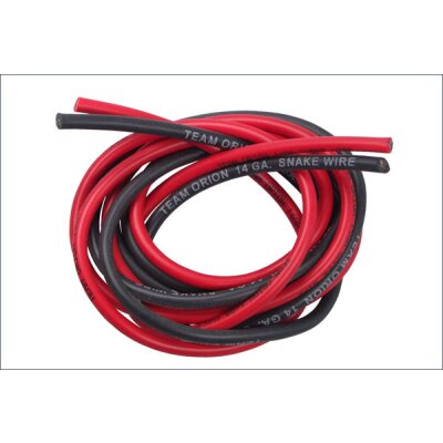 SILIKONKABEL SCHWARZ/ROT 14AWG