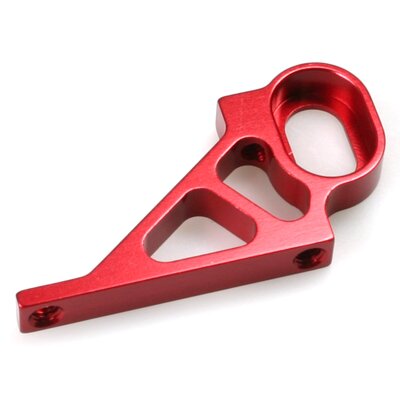 Lagerplatte rot eloxiert