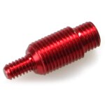 Stoßdämpfer-Zylinder Aluminium rot eloxiert
