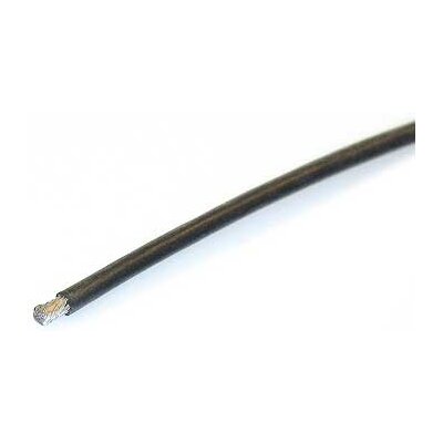 Silikonkabel 1m Schwarz 2,5mm2 Außen d3.0mm