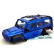 Karosserie Lexan DC-1 mit Anbauteilen blau lackiert