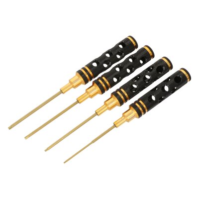 Innensechskantschlüssel light Set 1,5/2,0/2,5/3,0mm Schwarz