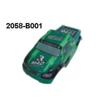 2058-B001  Karosserie Grün Monstertruck Brutal Pro