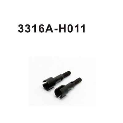 3316A-H011 Radachse v/h 2 Stück