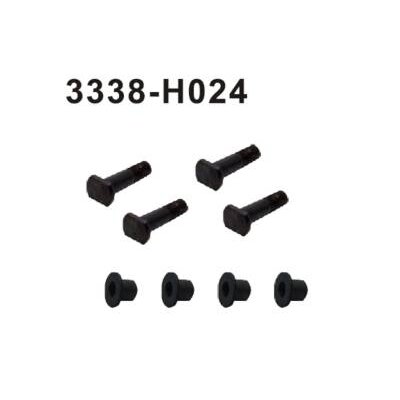 3338-H024 Bolzen + Buchse Achsschenkel 4 Stück