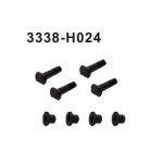 3338-H024 Bolzen + Buchse Achsschenkel 4 Stück