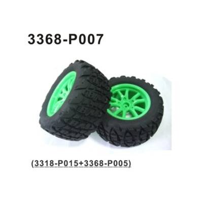 3368-P007 Komplettrad fein vorne /hinten 2 Stück