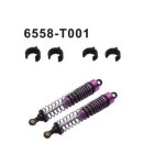 6558-T001 Alu Stoßdämpfer vorne/hinte