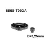 6568-T003A Hauptzahnrad+Motorritzel Stahl