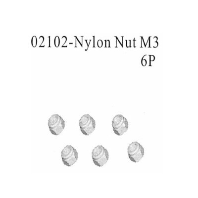 02102 Stoppmutter M3 6 Stück