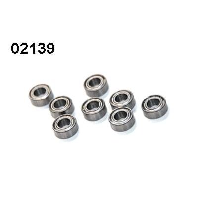 02139 Kugellager 5x10x4mm 8 Stück