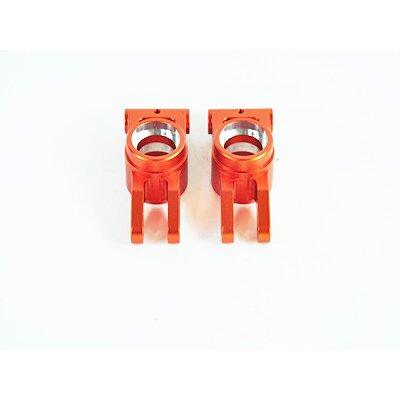 050007 Achsschenkel hinten Aluminium orange 2 Stück