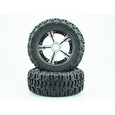 054024 Hinterrad komplett auf Aluminium Felge, 2 Stück