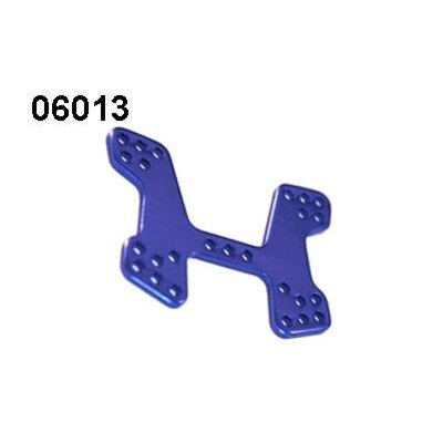 06013 Dämpferbrücke vorne Aluminium blau