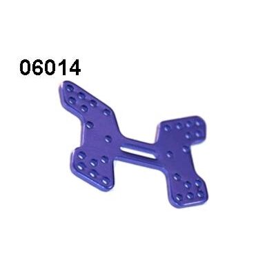06014 Dämpferbrücke hinten Aluminium blau