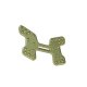 06014 Dämpferbrücke hinten Aluminium gun metal eloxiert