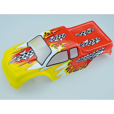 10110-1 Karosserie rot/gelb Monstertruck 1:10