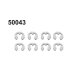 50043 E-Clips 4mm 8 Stück