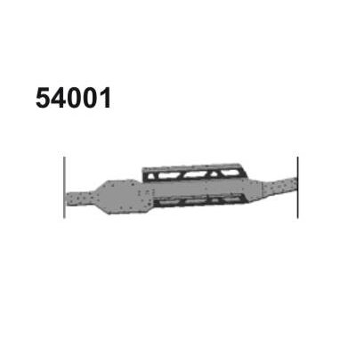 54001 Chassis Aluminium gold eloxiert