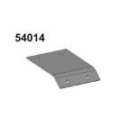 54014 Dachplatte Aluminium orange