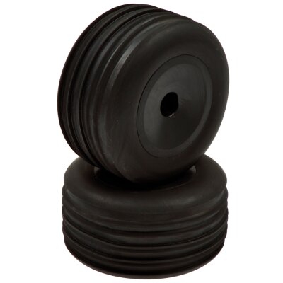 Truggy Vorderreifen verklebt schwarze Felgen (2 Stk)