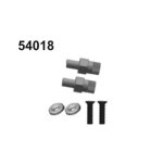 54018 Radmitnehmer Set vorne 22mm orange