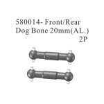 580014 Antriebswellen 20mm Aluminium, 2 Stück